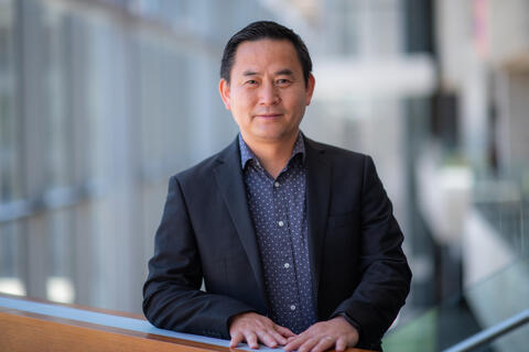 Dr. Honggang Wang, Chair of Computer Science and Engineering at the Katz School