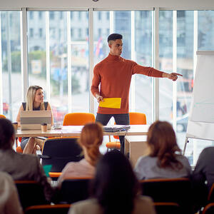 Speaker at a Conference